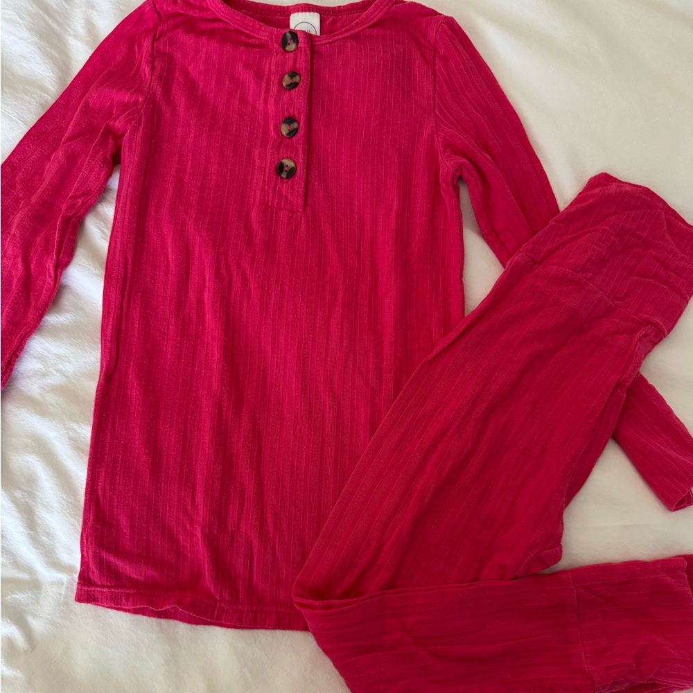 Lou Lou & Company Hot Pink Kids Pajama Set